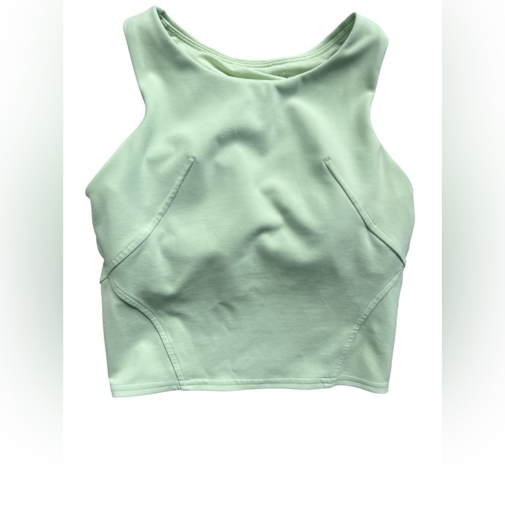 LuLuLemon Cropped Tank Top Size 2 Light Green